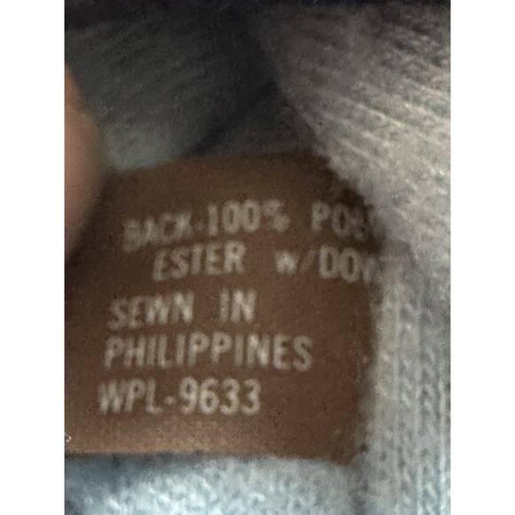 GRANDOE 100% LEATHER SKI-SNOW VINTAGE WOMEN Dark Blue MITTENS GLOVES LARGE - Picture 7 of 7